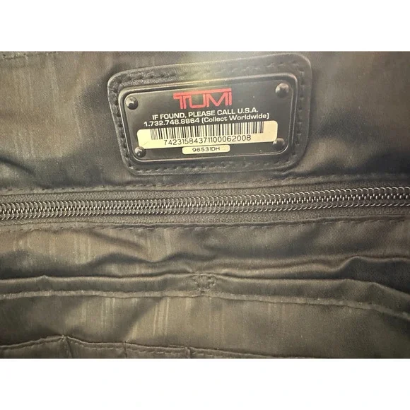 Tumi T-Pass Organizer Brief Soft Napa Leather Laptop Expandable Bag PERSONALIZED - Picture 11 of 16